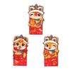 6pcs/set Chinese Style Red Envelope Snake Pattern Lucky Money Packets Money Pouches  New Year Gift
