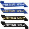 Men's Birthday King Sash Belt with Elegant Hot Stamping for Celebration