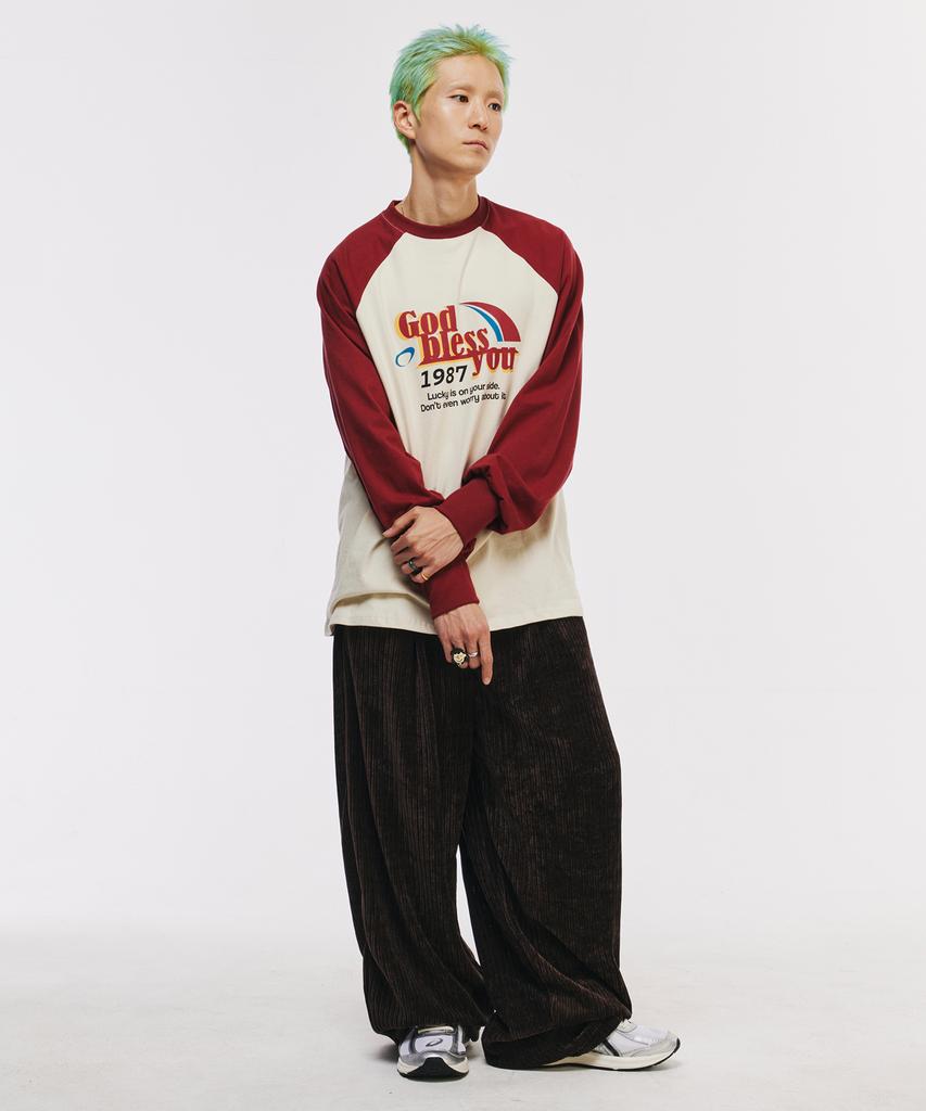 SCALLYWAG Easy Corduroy Wide Pants [Brown]