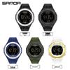 Водонепроницаемые мужские цифровые спортивные часы Sanda с подсветкой и многофункциональными возможностями