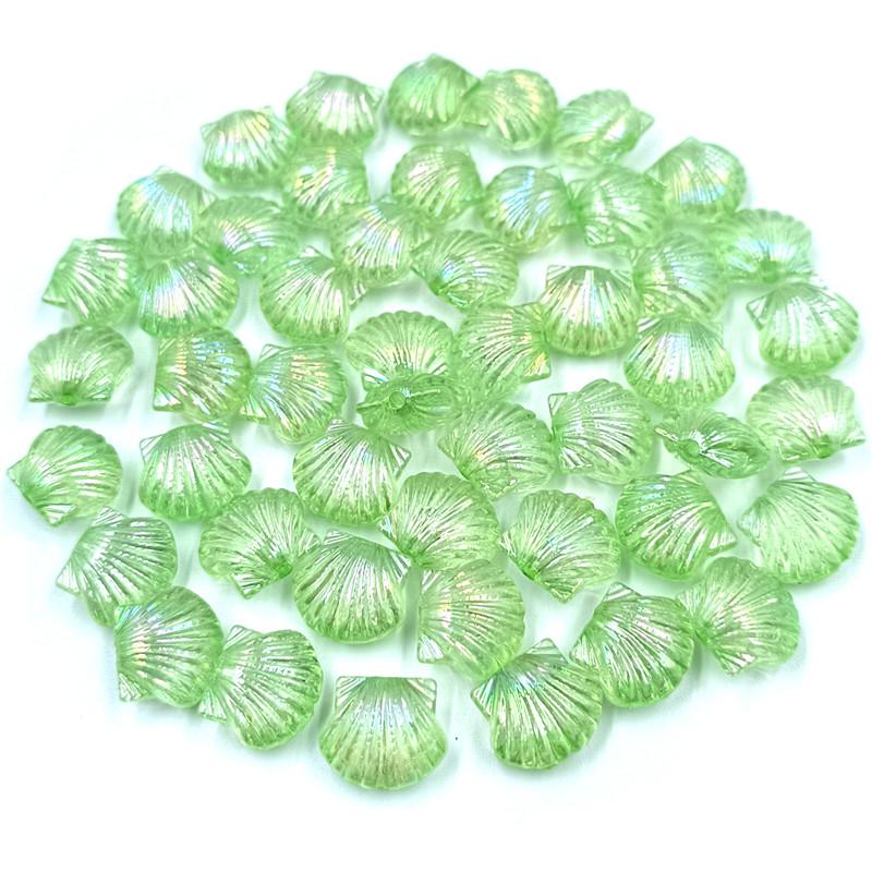 20Pcs Acrylic Ocean Style Jewelry Beads AB Shell Loose Beads DIY Necklace Handmade Accessories