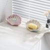 Ceramic Household Soap Box Shell Drain Soap Box No Punching Required