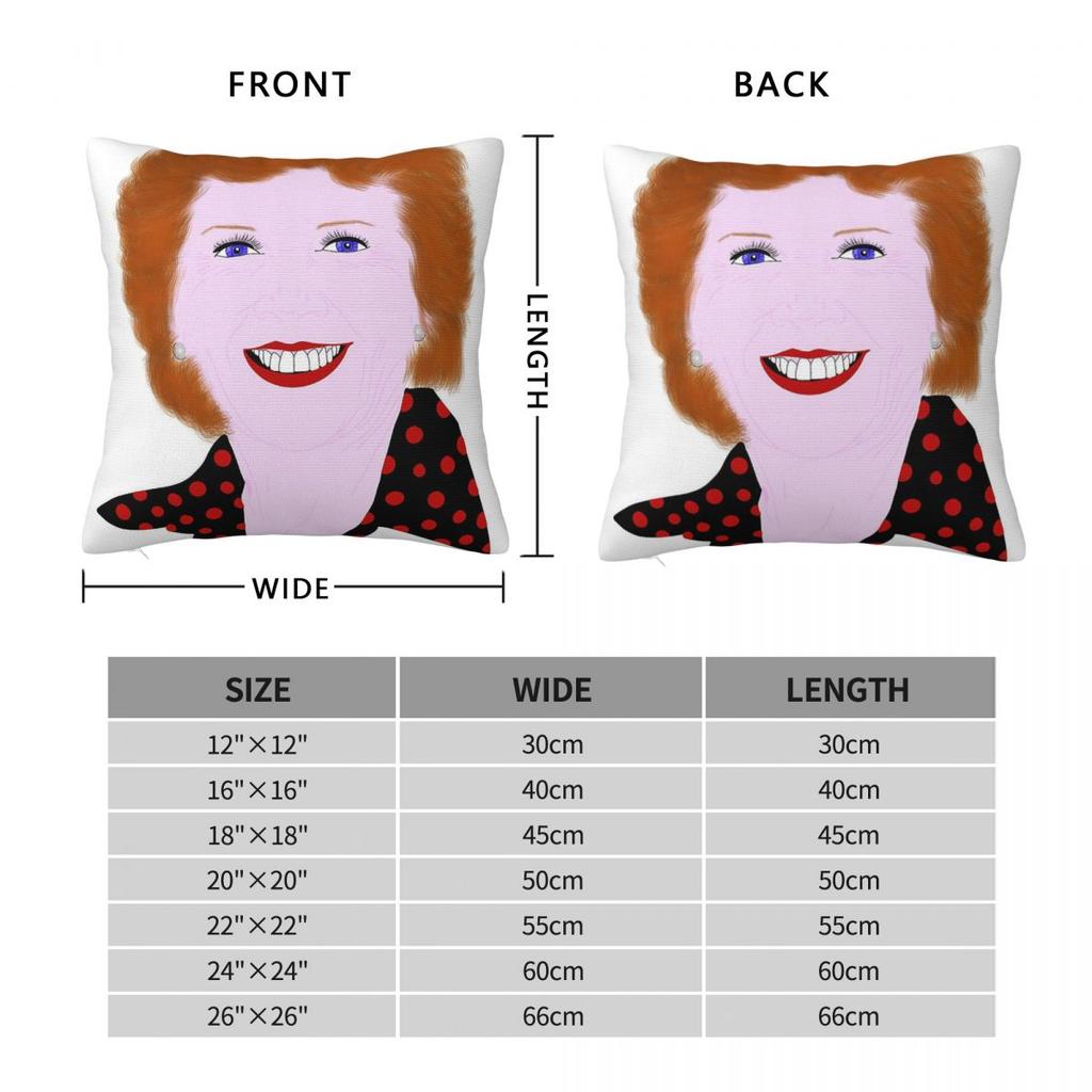 Cilla Black Singer Pillowcase Polyester Linen Velvet Pattern Zip Decor Pillow Case Home Cushion Case