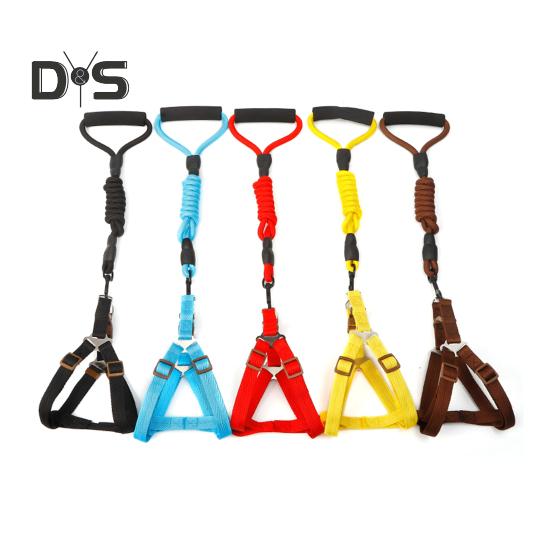 Шлейка для собак с поводком, жилет для дрессировки собак, поводок с мягкой ручкой, принадлежности для домашних животных для маленьких и средних собак и кошек