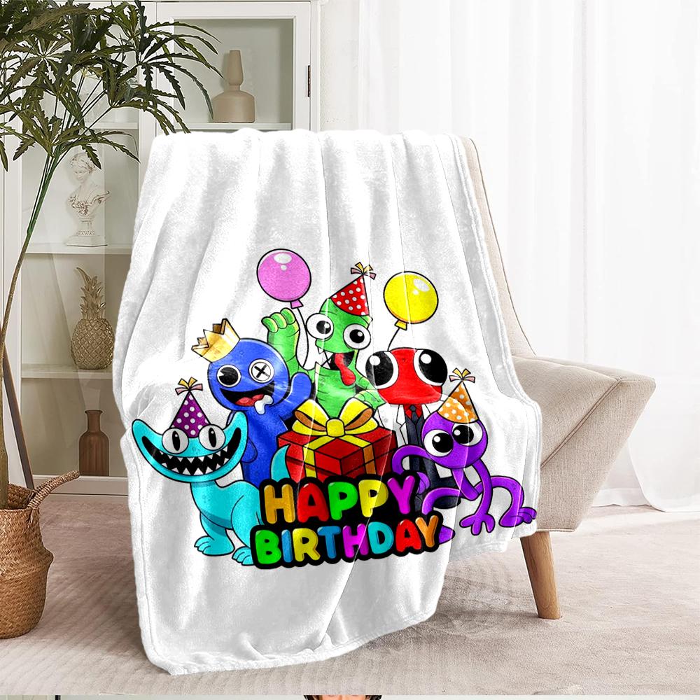 Garten of Banban Theme Printed Blanket - Perfect for Couch, Bed, Travel & Outdoor Use | Machine Washable, Cozy & Durable.