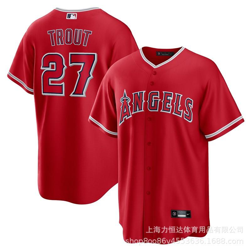 MLB Los Angeles Angels Baseball Jersey Ohtani Rendon Trout Mens Sports Team Uniform