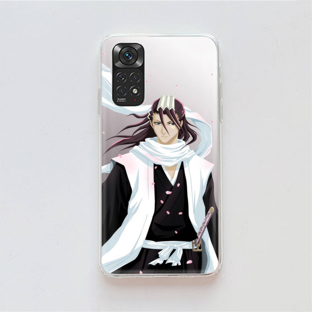 Чехол DT26 Bleach для Samsung A04 A14 A23 A34 A54 M23 M33 M52 M53 Realme 10 9 C30S C35 C55 VIVO Y02S Y21 Y33S Y51 X80 Pro Прозрачный чехол