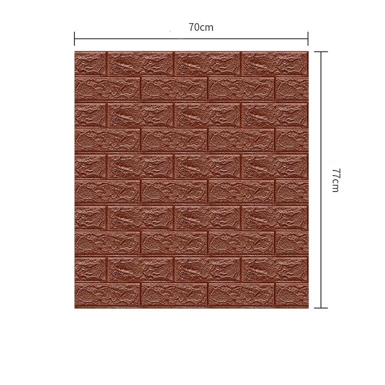 10 шт. 70*77 см 3d пенопластовые наклейки на стену, панели, кирпичные водостойкие клейкие обои для гостиной, спальни, дома, дома, декора для ванной комнаты