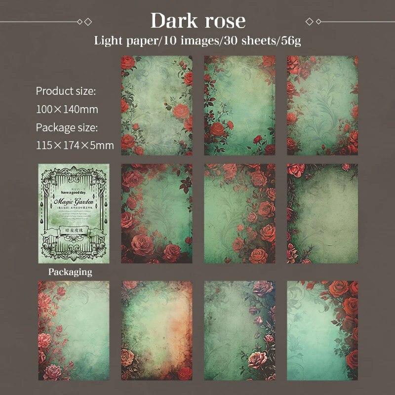 30 шт. винтажная декоративная бумага INS DIY дневник, альбом, материал для скрапбукинга, фоновая бумага ручной работы, принадлежности для ненужных журналов