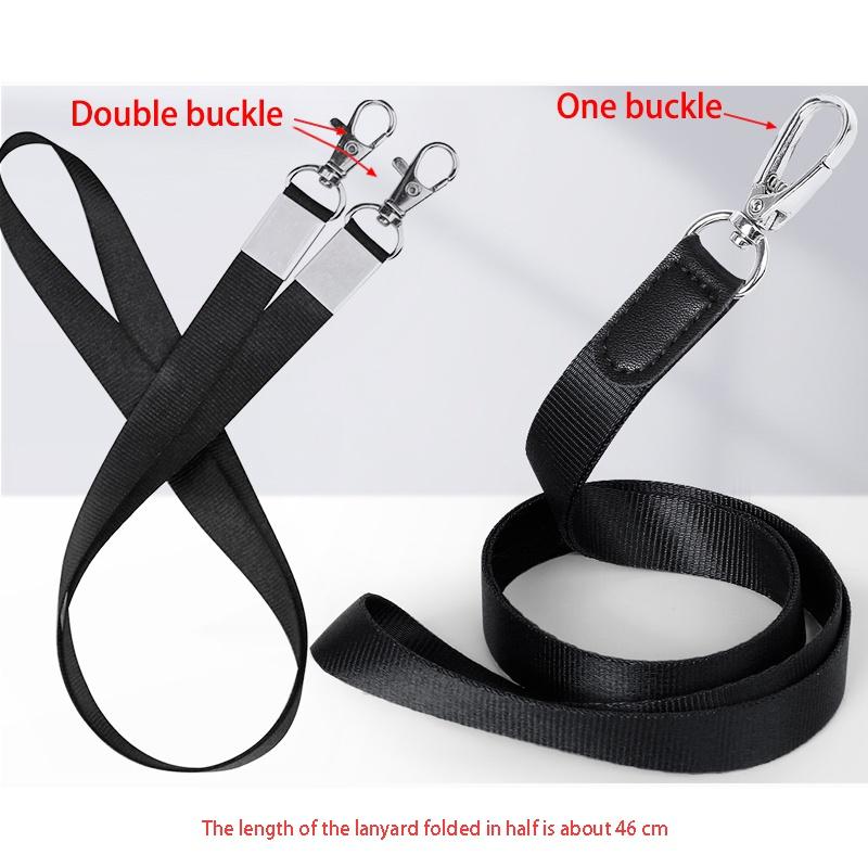 Genuine Leather ID Card Holder Reporter Police Office Worker Neck Lanyard Badge Name Tag Chest Cards Cases Business Work Card Credit Card Holder