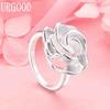 925 Sterling Silver Wedding Jewelry Flower Ring