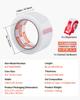 VEVOR Clear Packing Tape, 3 inches Core, 6 Rolls 1.88 Inches x 65 Yards Packing Tape with Dispenser