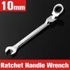 1pc Adjustable Dual-Purpose Wrench with Flexible Head - High-Torque Chromium Vanadium Steel, Ideal for Automotive Repair, Machining, and Home Use