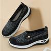 Модные женские кроссовки сетчатые дышащие повседневные женские модные слипоны на платформе вулканизированная обувь весна осень повседневные теннисные туфли