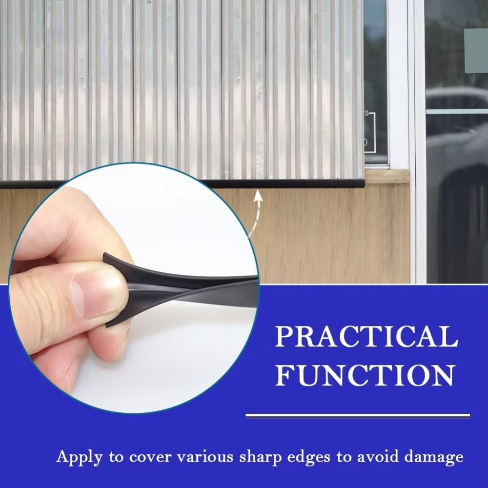 Черная кромочная лента для двери U-образная защита кромки Новая кромочная лента Углы стола