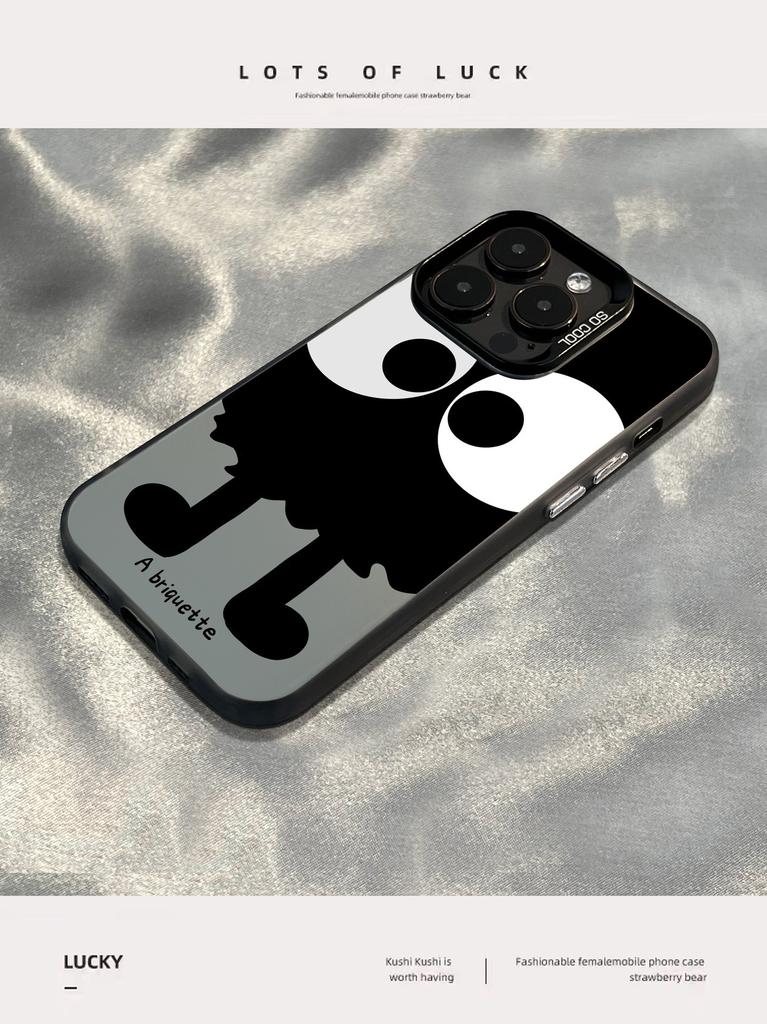 Funny smiley face small briquettes for apple 15promax mobile phone case advanced sense 14/13/12 all-inclusive 11 explosion