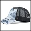 Белый Клык Шапка Кепка Сетка Бейсболка Регулируемая Повседневная Спортивная Дышащая Мужская Женская CZA459 (Серый)