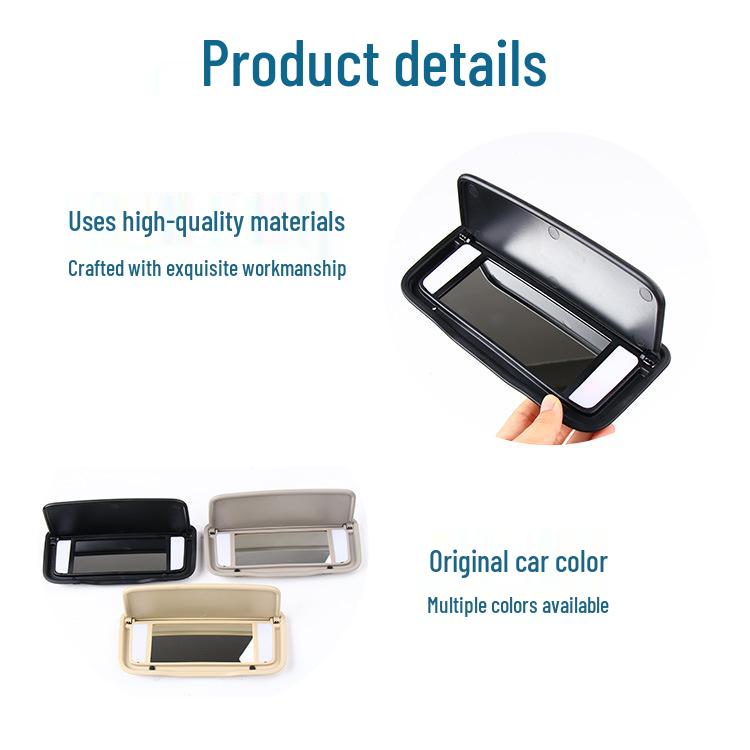 Compatible Sun Visor Vanity Mirror Cover for Volvo XC60, XC90, and S80