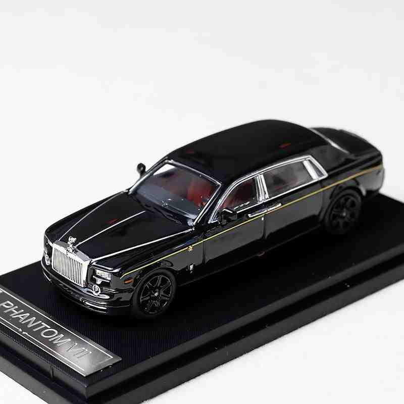 SW 1/64 Rolls Royce Phantom VII Металлическая гоночная машина Литые модели и игрушечные транспортные средства Модель автомобиля Масштабная миниатюрная модель автомобиля Для детей