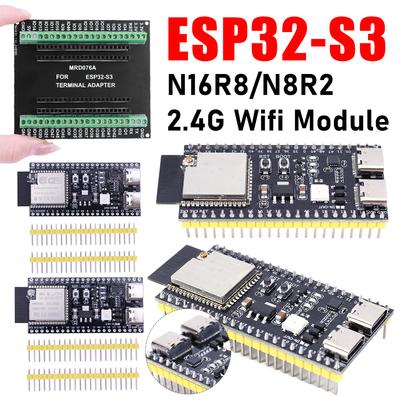ESP32 S3 Двухпортовая отладочная плата Type-C Плата расширения WiFi Модуль 2.4G WiFi BT для Arduino 8 МБ PSRAM 16 МБ FLASH N16R8 44-контактный