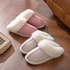 Плюшевые теплые домашние тапочки на плоской подошве, легкие, мягкие и удобные зимние тапочки, женская хлопковая обувь, домашние плюшевые тапочки