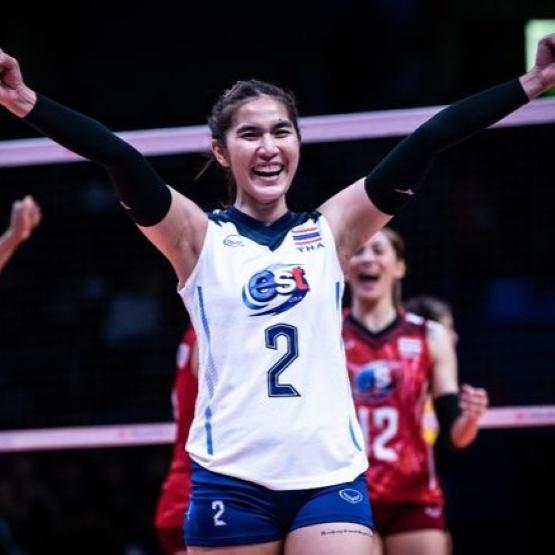 Волейбольная женская национальная майка без рукавов 2023, спонсор, антибактериальная, Grand Sport, Таиланд