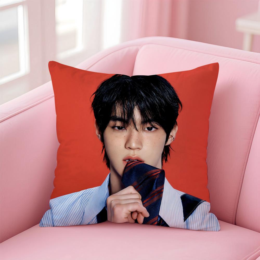 Kpop Handsome Singer KKim Dohoon Cushion Cover Pillowcase Short Plush Invisible zipper Room Sofa Cushion Cover