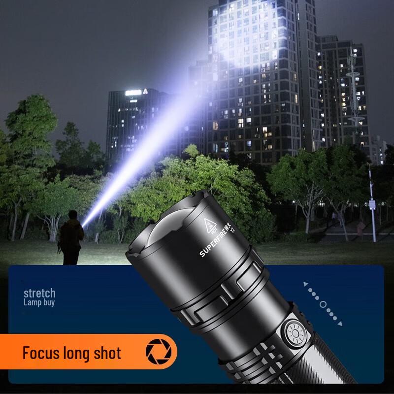 SupFire Y2 High-Power Rechargeable Zoom Flashlight