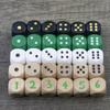 16mm Wooden Dice 5 Pieces 6 Sided Colored Rounded Edges for Dice Game Math Teaching DIY Board Game