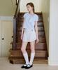 Letter From Moon Roha Button Flare Skirt (White)