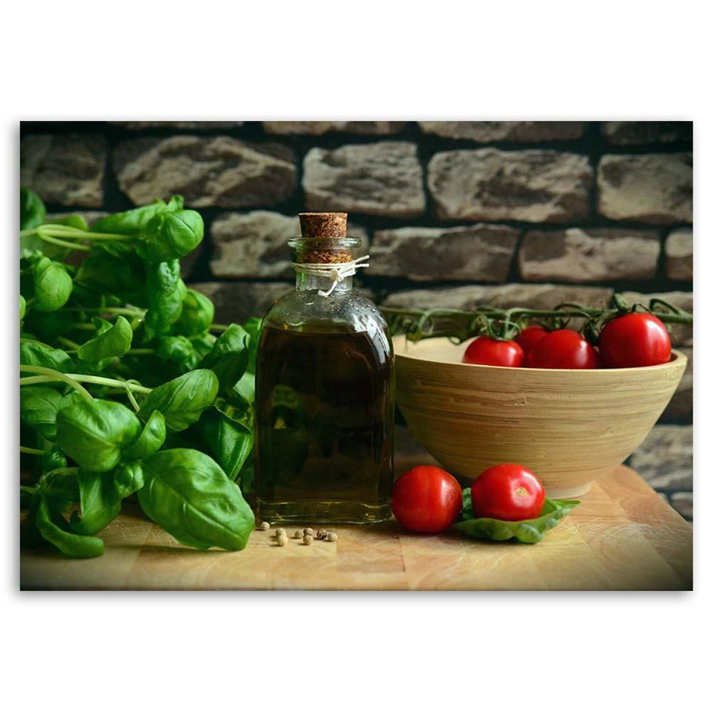 Печать на холсте Травы Масло Помидоры