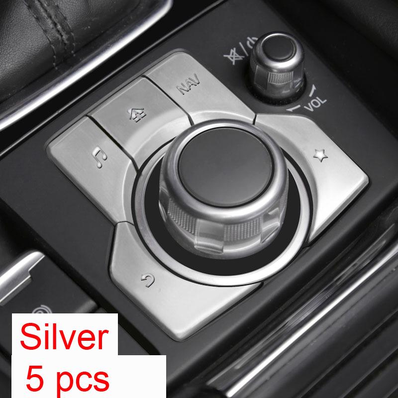 Красный/синий/серебристый ручной тормоз, стояночный тормоз, автоудержание и мультимедийная кнопка, крышка, рамка, наклейка для Mazda 3 Axela CX-4 CX-5