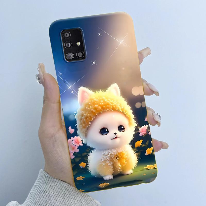 Чехол для телефона Samsung Galaxy A51 A71 5G Девочка с бабочкой Мягкий силикон ТПУ Задняя крышка SM-A516B A516N A516V A716V A716U Чехлы