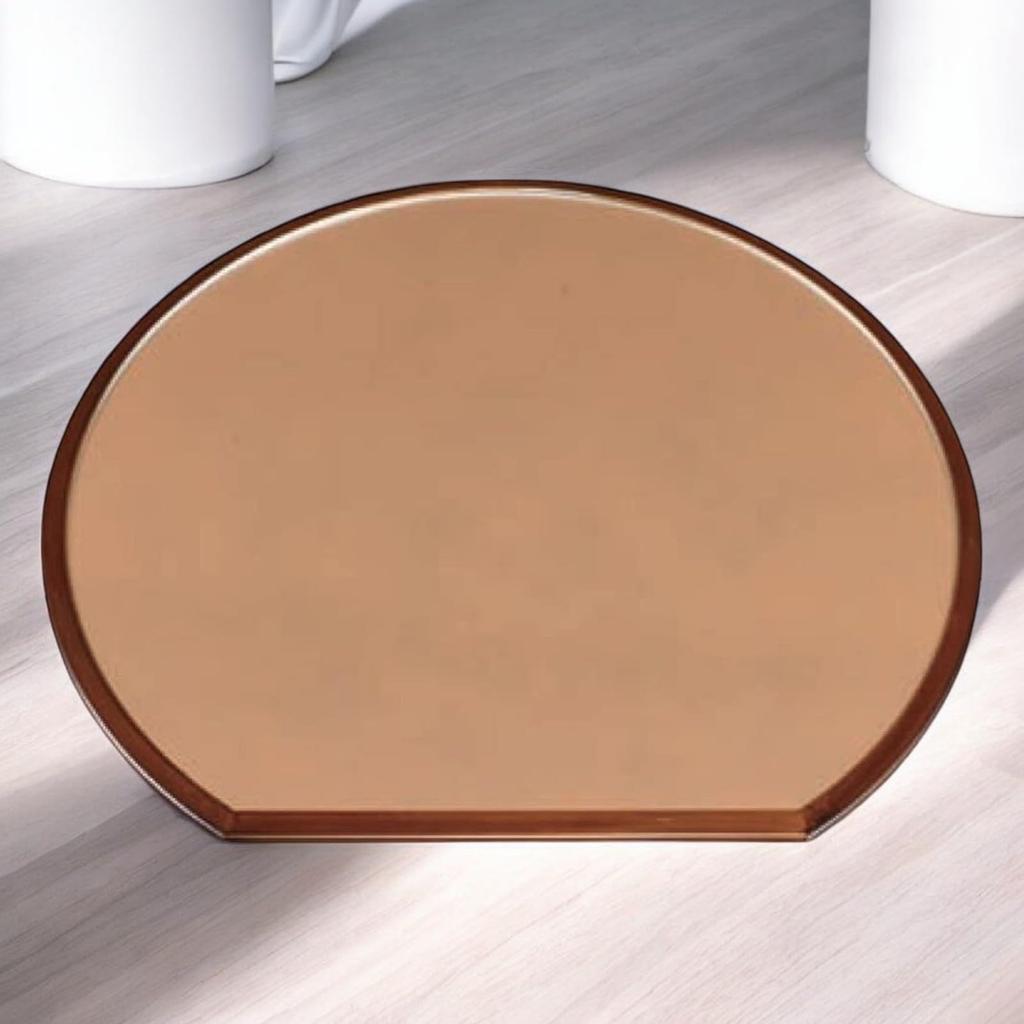 Unryu Half Moon Tray Silver with Transparent Tortoiseshell with Cloth Lacquerware Made in Japan J-kitchens (2 shaku) (Tray/Tray) Rim/Black Grain,