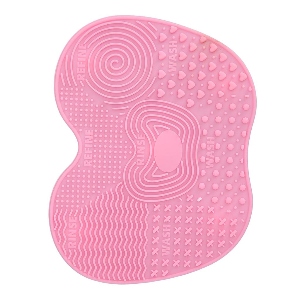 3pcs Makeup Brush Cleaning Mat Silicone Foldable Cosmetic Clean Brush Scrubber Pad with 5 Suction