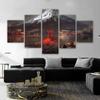 5 Panels Mount Fuji Japan Landscape Posters Abstract Canvas Painting Wall Art Pictures For Living Room Home Decor No Frame