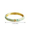 Chinese Vintage Cloisonne Bangle Traditional Women's Hand Bracelet Hollow Out Flower Bangle  Women