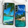Морские Тропические Пальмы Пляж Чехол для Телефона Для Samsung A16 A26 A36 A56 Galaxy A02S A12 A52S A13 A23 A33 A53 A54 A34 A24 A14 A22 A3