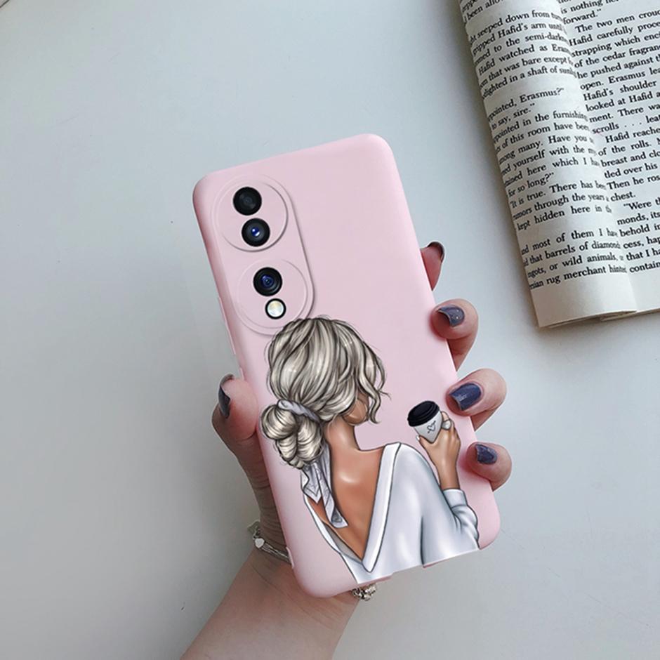 For Honor 70 Case Honor FNE-AN00 Back Cover Girl Painted Silicone Soft Shell Phone Cases for Huawei Honor 70 Coque Honor70 Funda