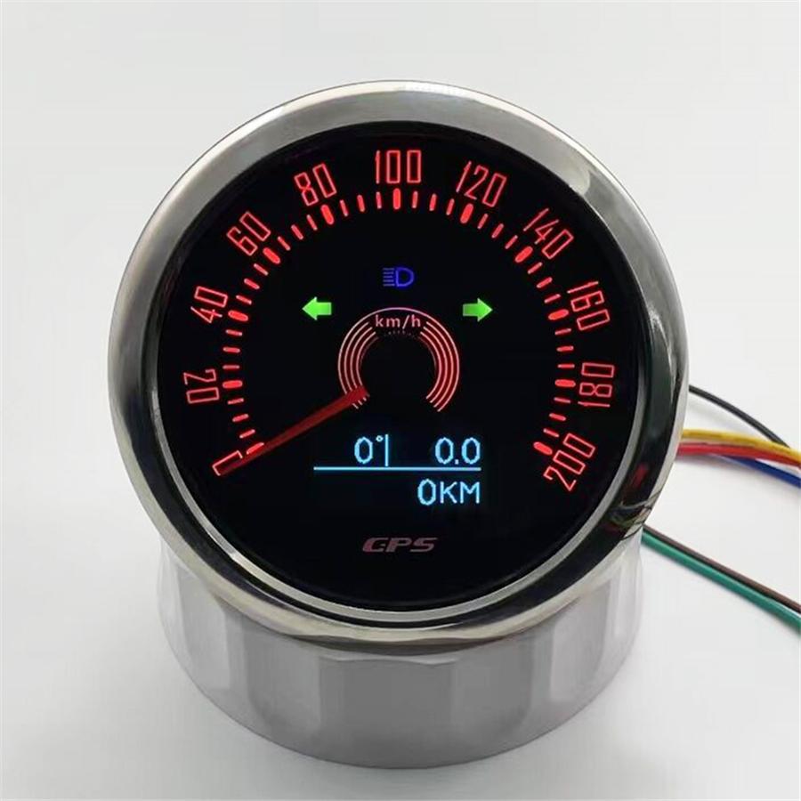 200 км/ч GPS спидометр 3 в 1 многофункциональный датчик с зубчатой индикацией общего пробега и 7 цветами подсветки
