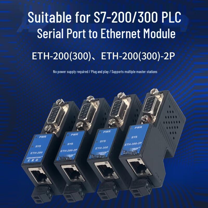Aimoxun Siemens S7 PLC Serial to Ethernet Converter Module