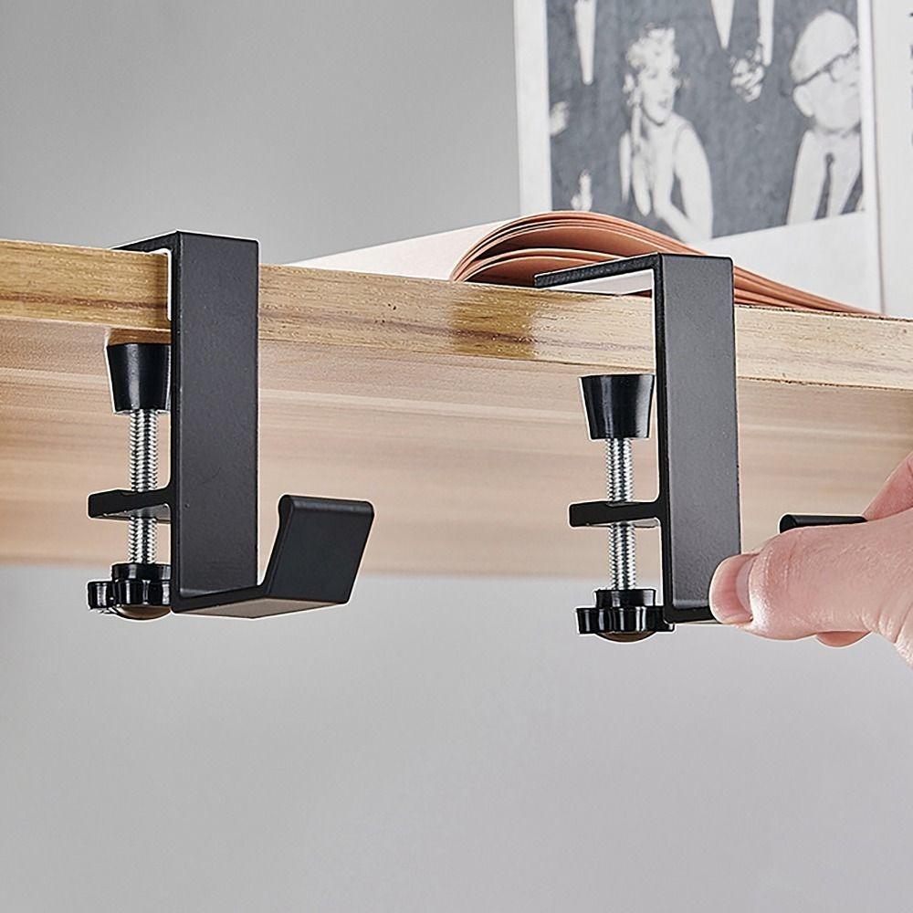 Backpack Storage Desk Edge Hook Hanging Purse Holder Portable Bag Hook  For Student Office