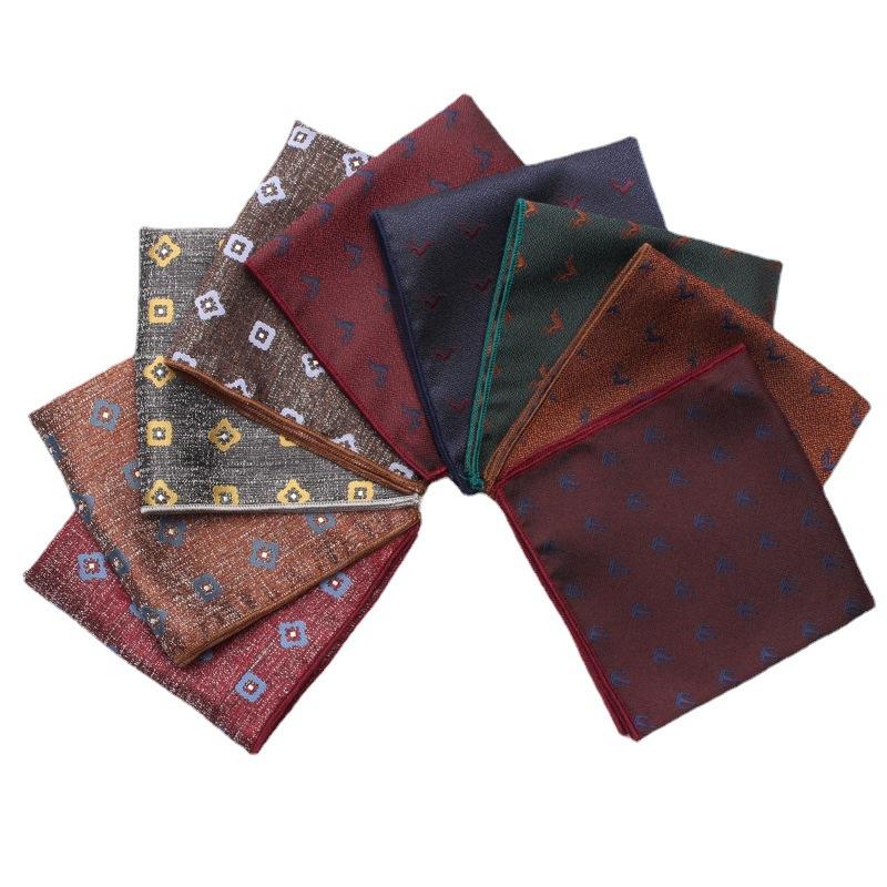 Rael Men'S Wedding Polyester Square Scarf Suit Handkerchief Pocket Towel Suit Square Scarf Multi-Color Chest Towel