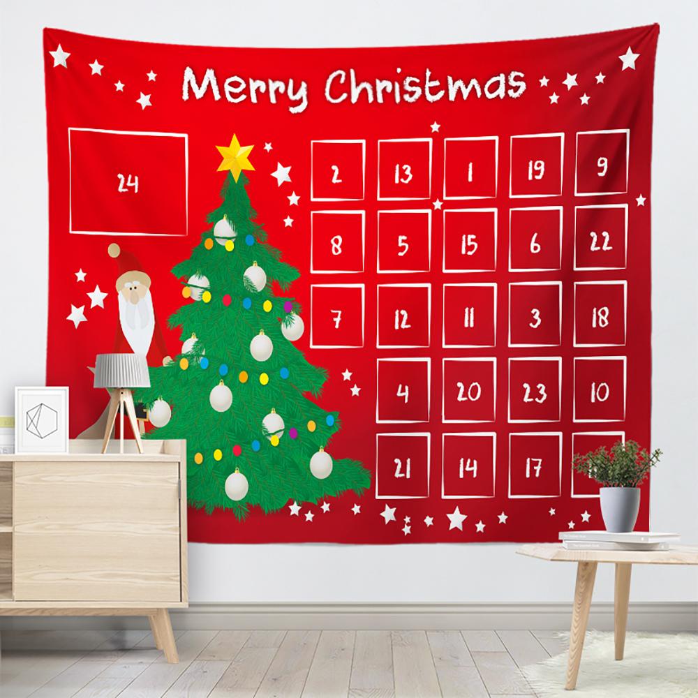 Украшение рождественской елки, гобелен с принтом, домашняя гостиная, спальня, настенный фон, тканевый гобелен