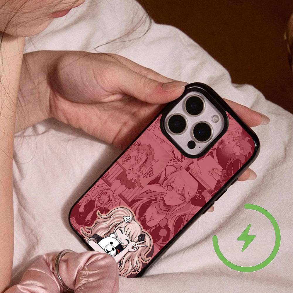 Danganronpa Дзюнко Эносима Монокума Promax Магнитный Для IPhone 17 16 14 13 12 11 15 Pro Air Max Plus Чехол Для Телефона Беспроводная Зарядка
