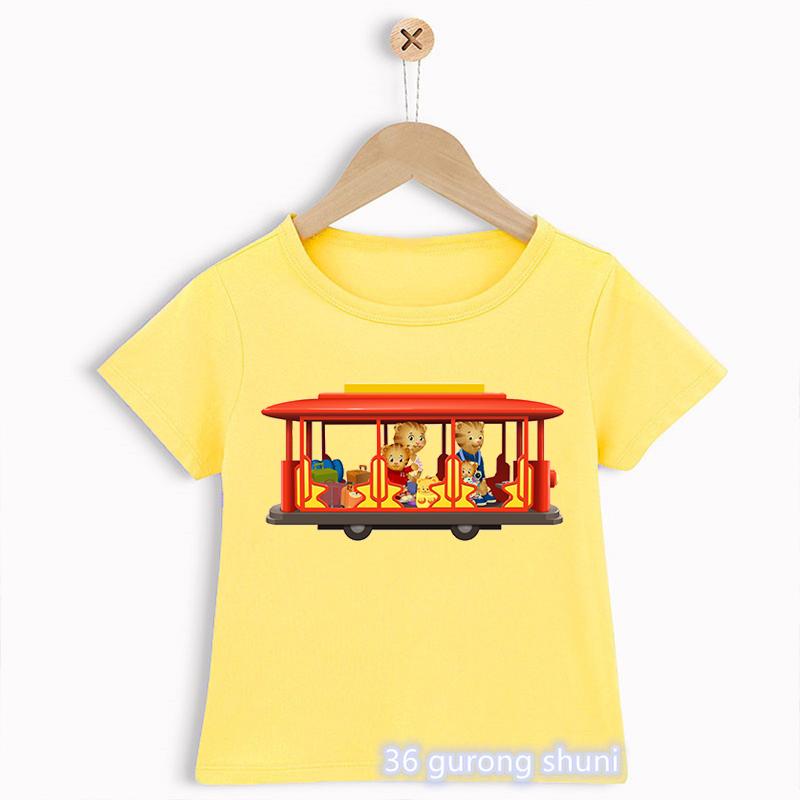 Novelty Design Boys TShirts Funny Daniel TigerS Neighborhood Cartoon Print Toddler Tshirts Summer Fashion ChildrenS T Shirts