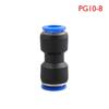 5pcs PVC Push In Air Tube Pneumatic Fittings PG Pneumatic Tool Quick Release Connector