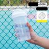 Portable Protein Powder Shaker Bottle Leak Proof Water Bottle For Gym Outdoor Fitness Training Sport Mixing Cup With Scale