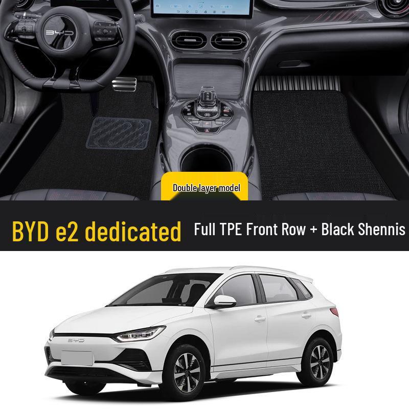 Коврик для пола BYD e2 Luxury из ТПЭ - Полное покрытие для сиденья водителя (24 Модель)