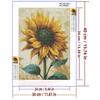 5d DIY Алмазная картина вышивка крестом Подсолнух рукоделие Алмазная вышивка Мозаика Растения Цветы Полный круглый дрель Домашний декор